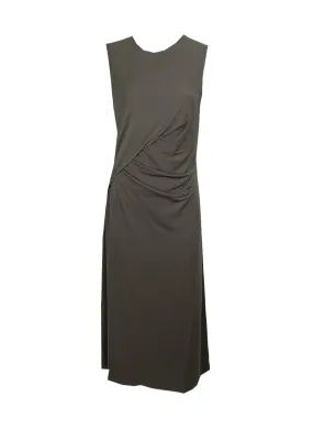 3240061 Round Neck Sleeveless Dress *Grey