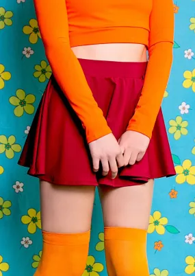 Brains of the Mystery Gang Skater Skirt