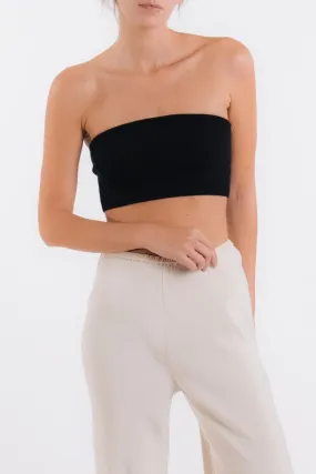 CASHMERE BANDEAU TOP