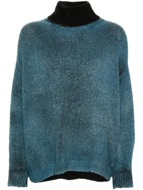 COTTON HIGH-NECK SWEATER