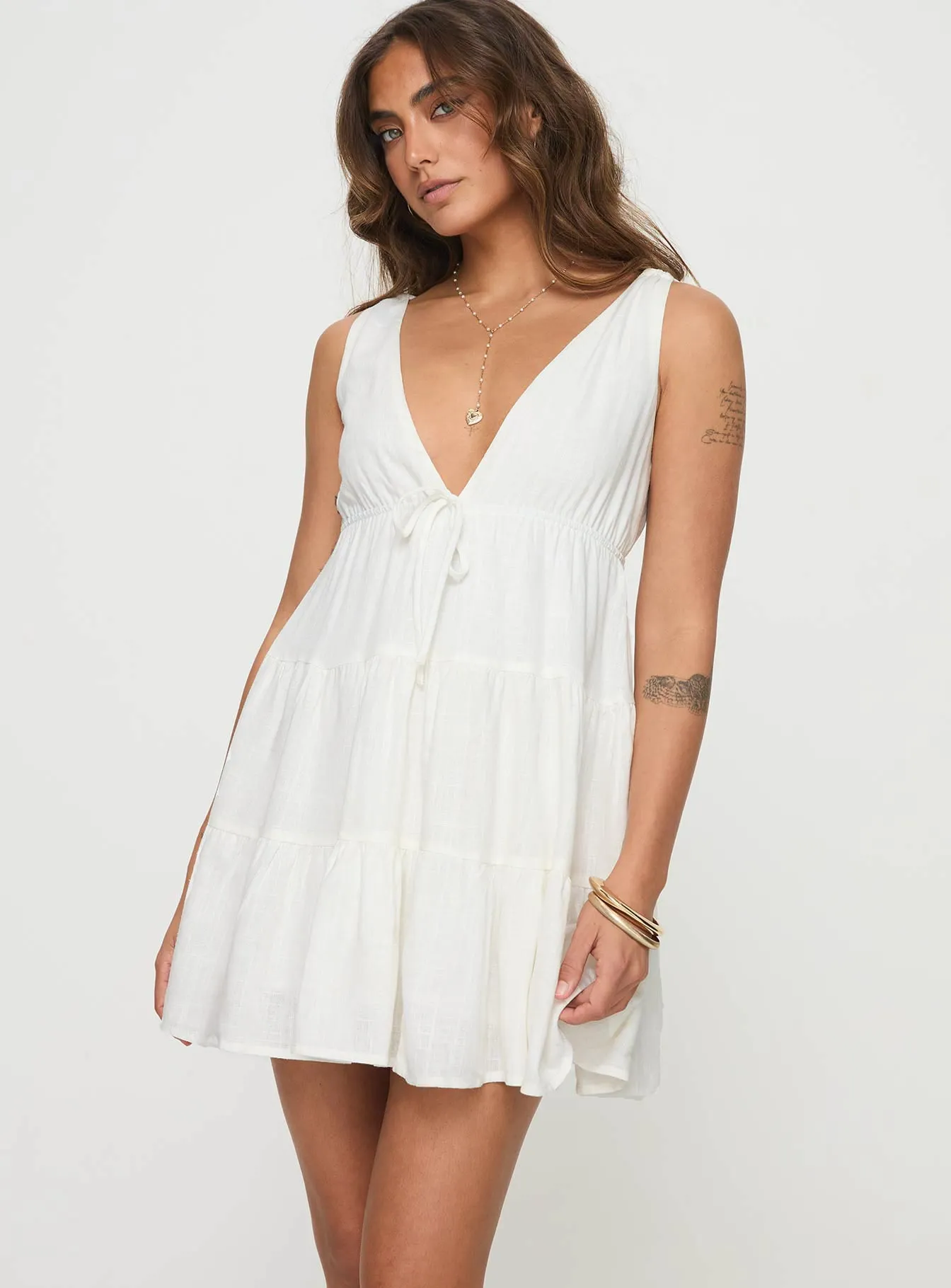 Dipsie Mini Dress White