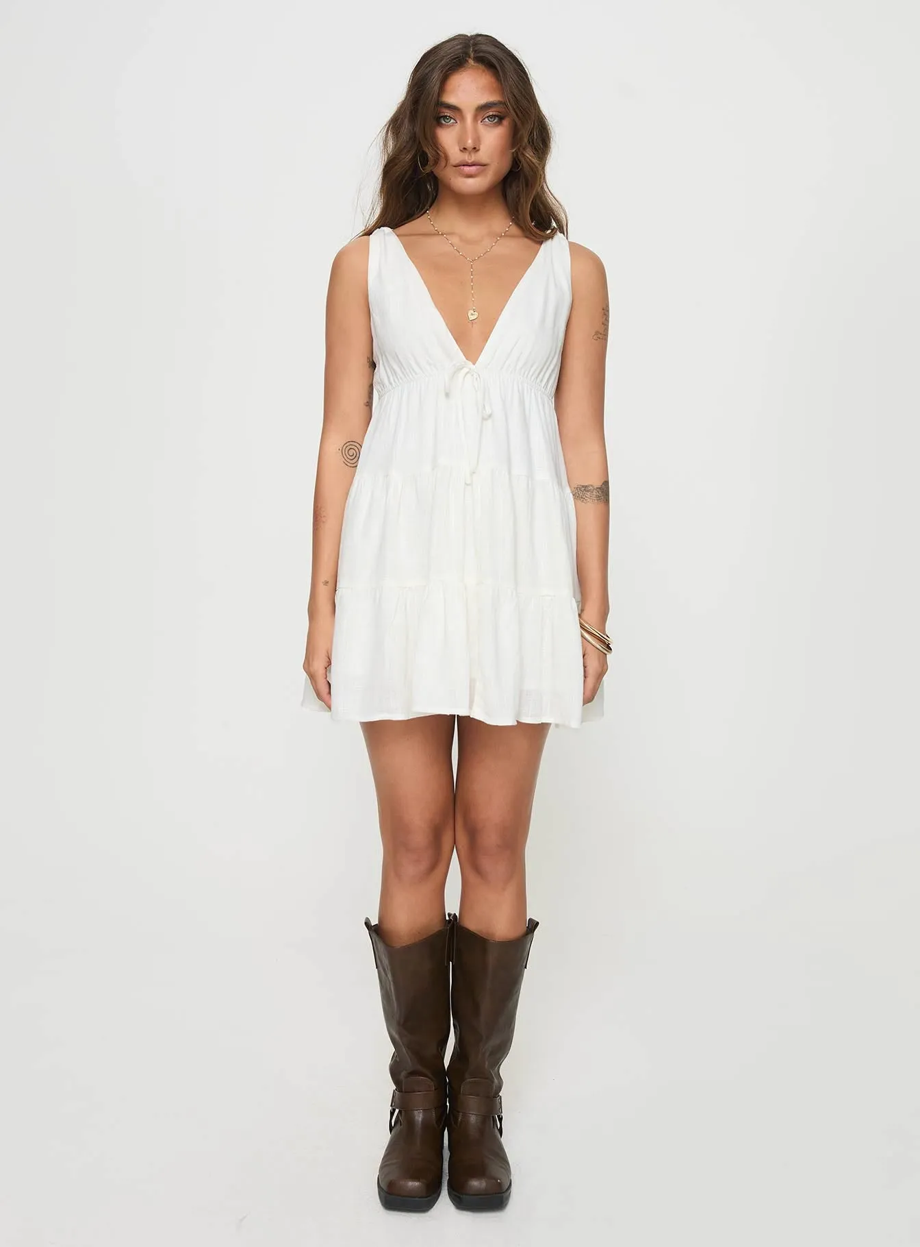 Dipsie Mini Dress White