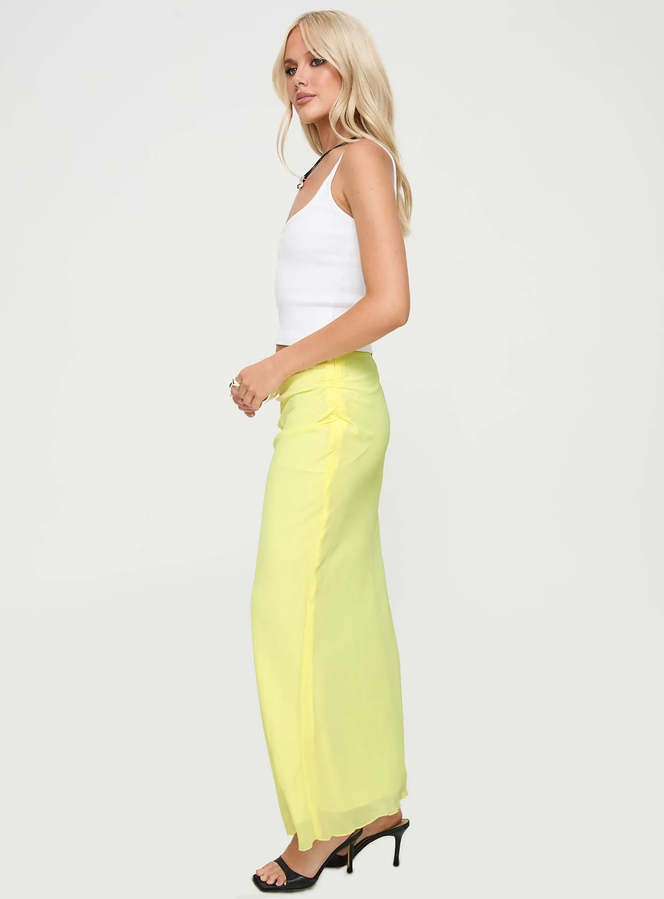 Herrera Maxi Skirt Yellow