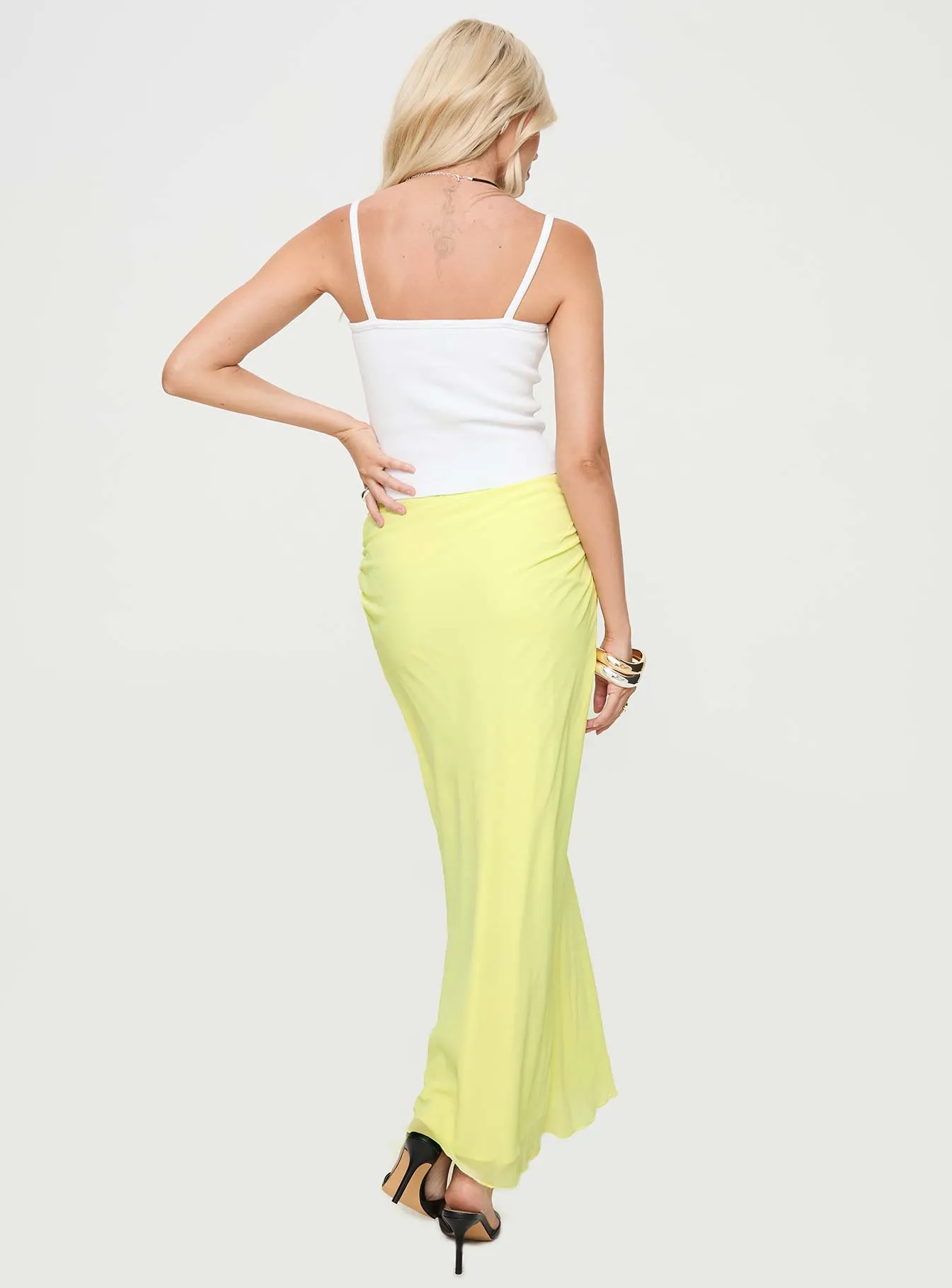 Herrera Maxi Skirt Yellow