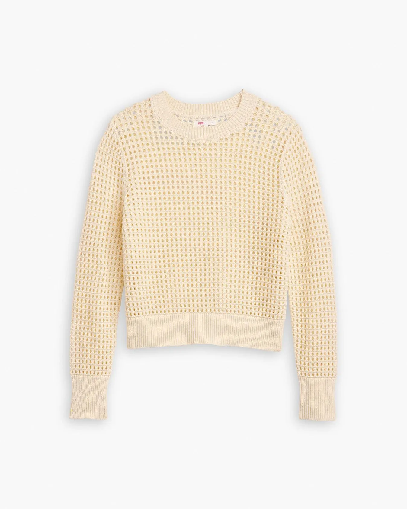 Levi's Womens Superbloom Crochet Sweater - White Swan