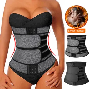 Neoprene Sauna Waist Corset Sweat Belt for Women Weight Loss Compression Trimmer Workout Fitness