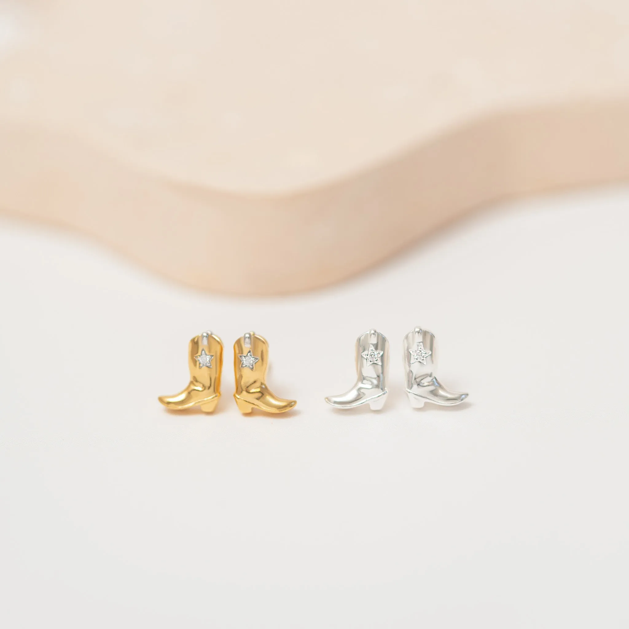 Ride Boot Stud Earrings