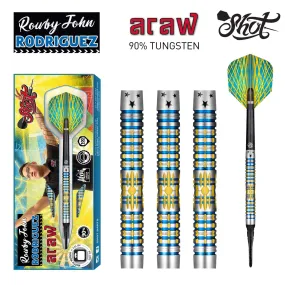 Rowby-John Rodriguez Araw Soft Tip Dart Set-90% Tungsten Barrels