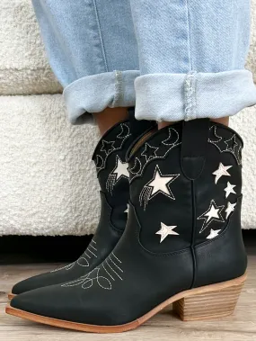 Star Gazer Western Boots | Black | FINAL SALE