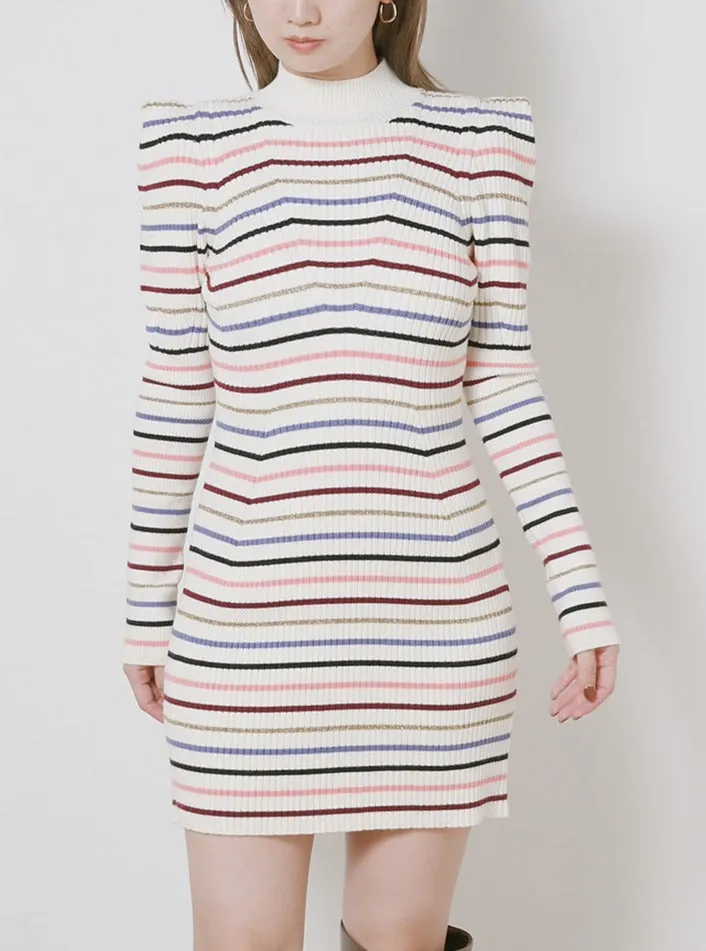 Sustainable Pencil Cut Rib Knit Mini Dress