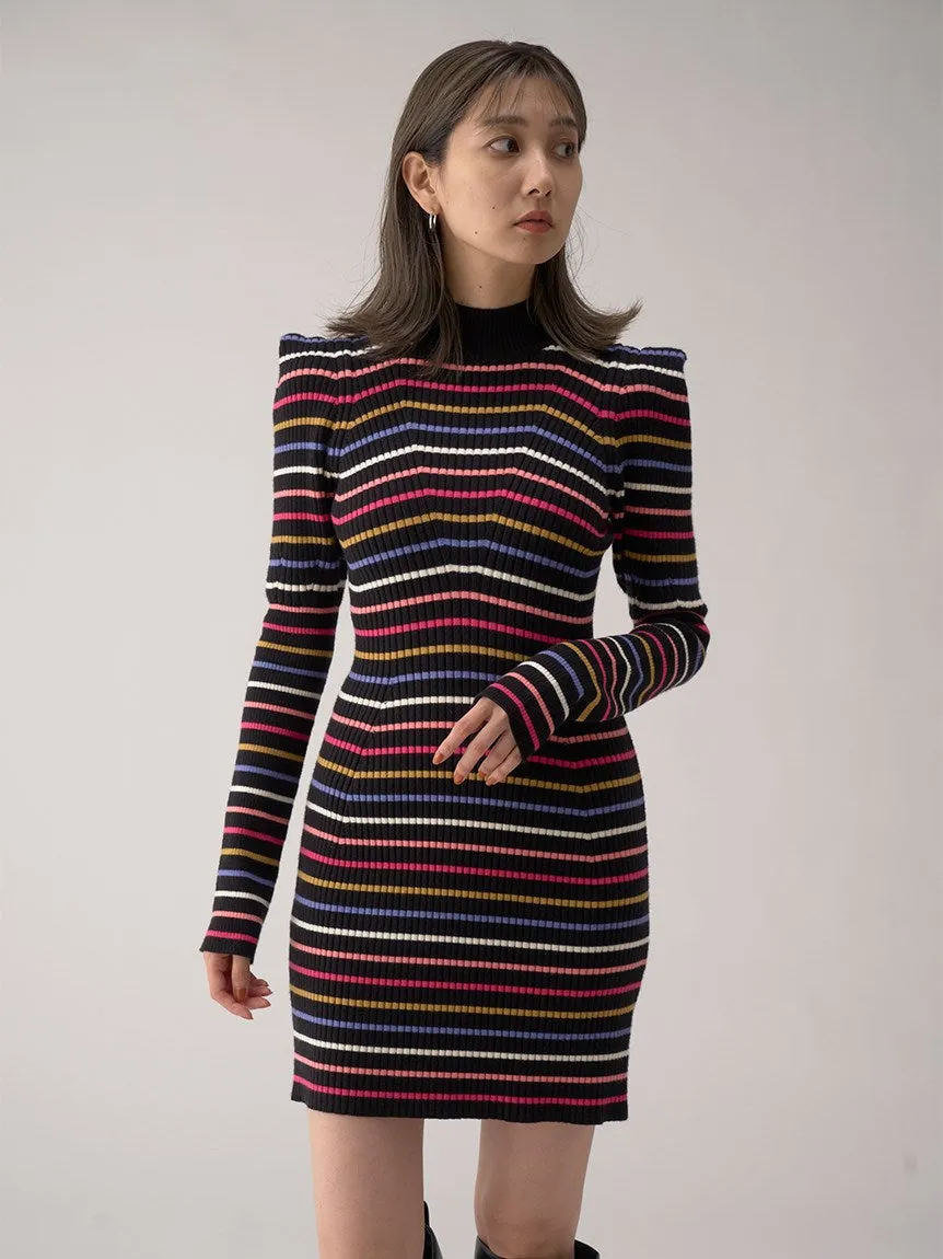 Sustainable Pencil Cut Rib Knit Mini Dress