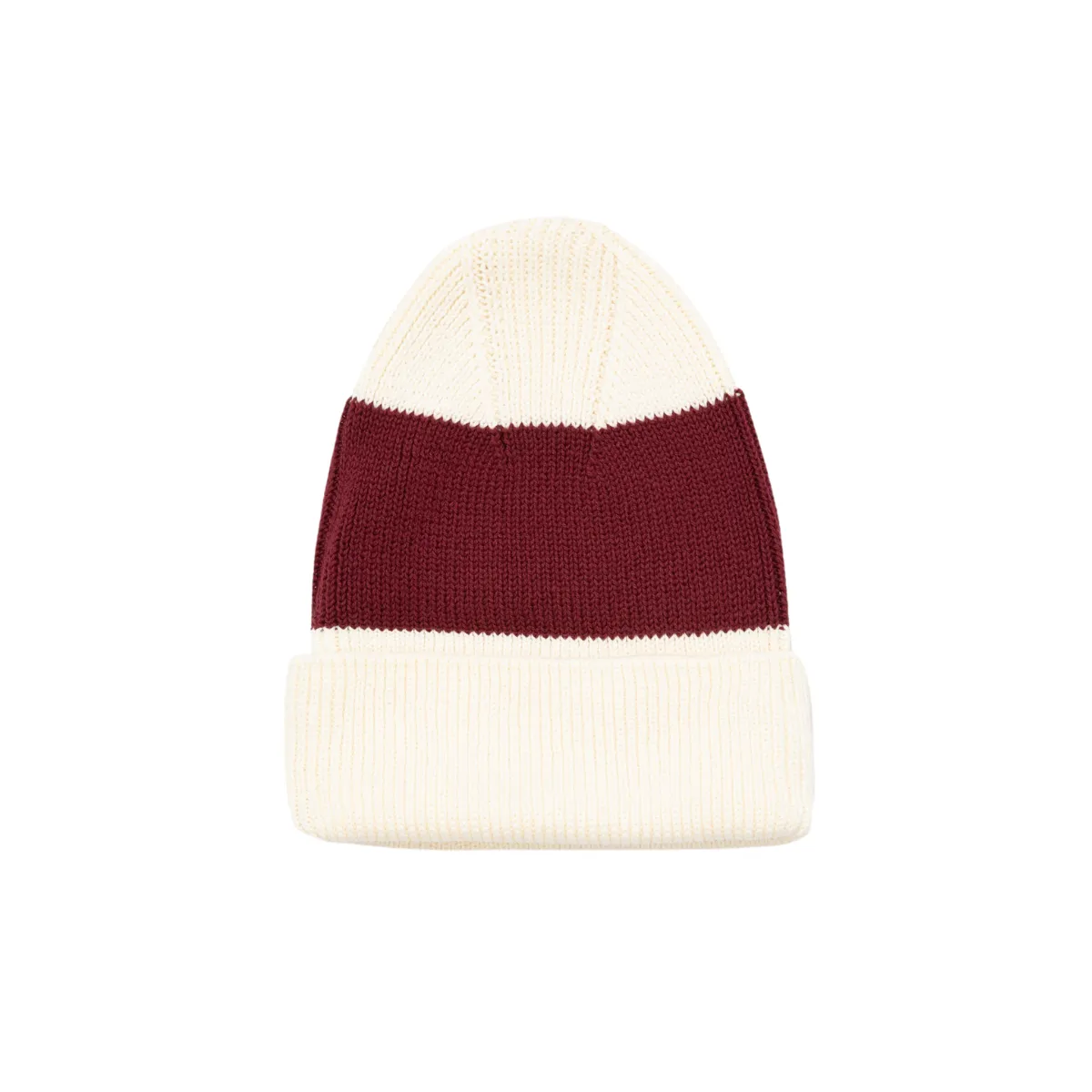 The English Difference Stripe Beanie Burgundy OS